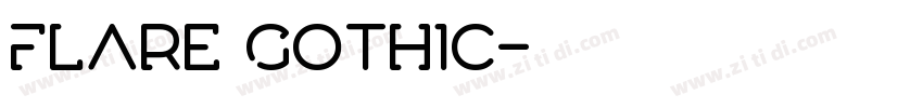 Flare Gothic字体转换